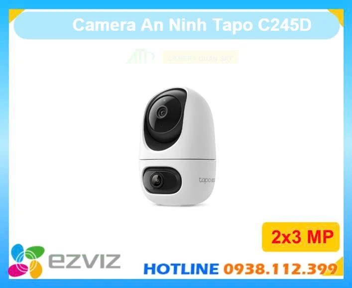 camera Tapo C245D, thông số Tapo C245D, chức năng Tapo C245D, lắp đặt camera Tapo C245D, camera Tapo C245D 3MP, camera Tapo C245D ống kính kép, Tapo C245D chính hãng, Tapo C245D giá rẻ, camera quay quét Tapo C245D, camera WiFi Tapo, camera quan sát trong nhà